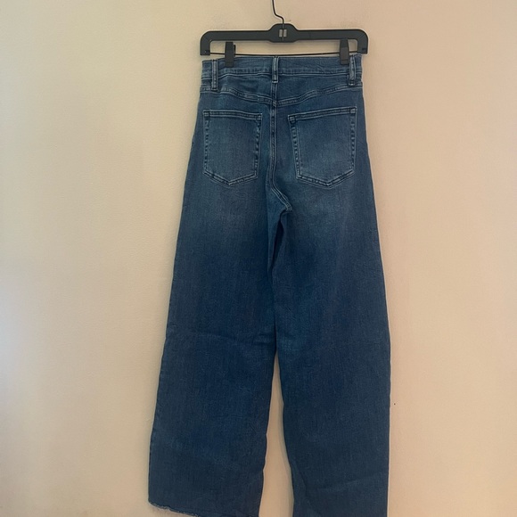 Frame Denim Dark Blue Le Slim Palazzo Flare Jeans - Picture 8 of 12